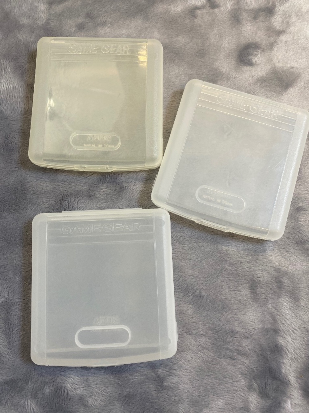 Lot of 3 Game Gear Game Cases